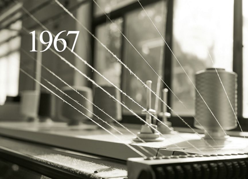 1967年 동원섬유の編み機